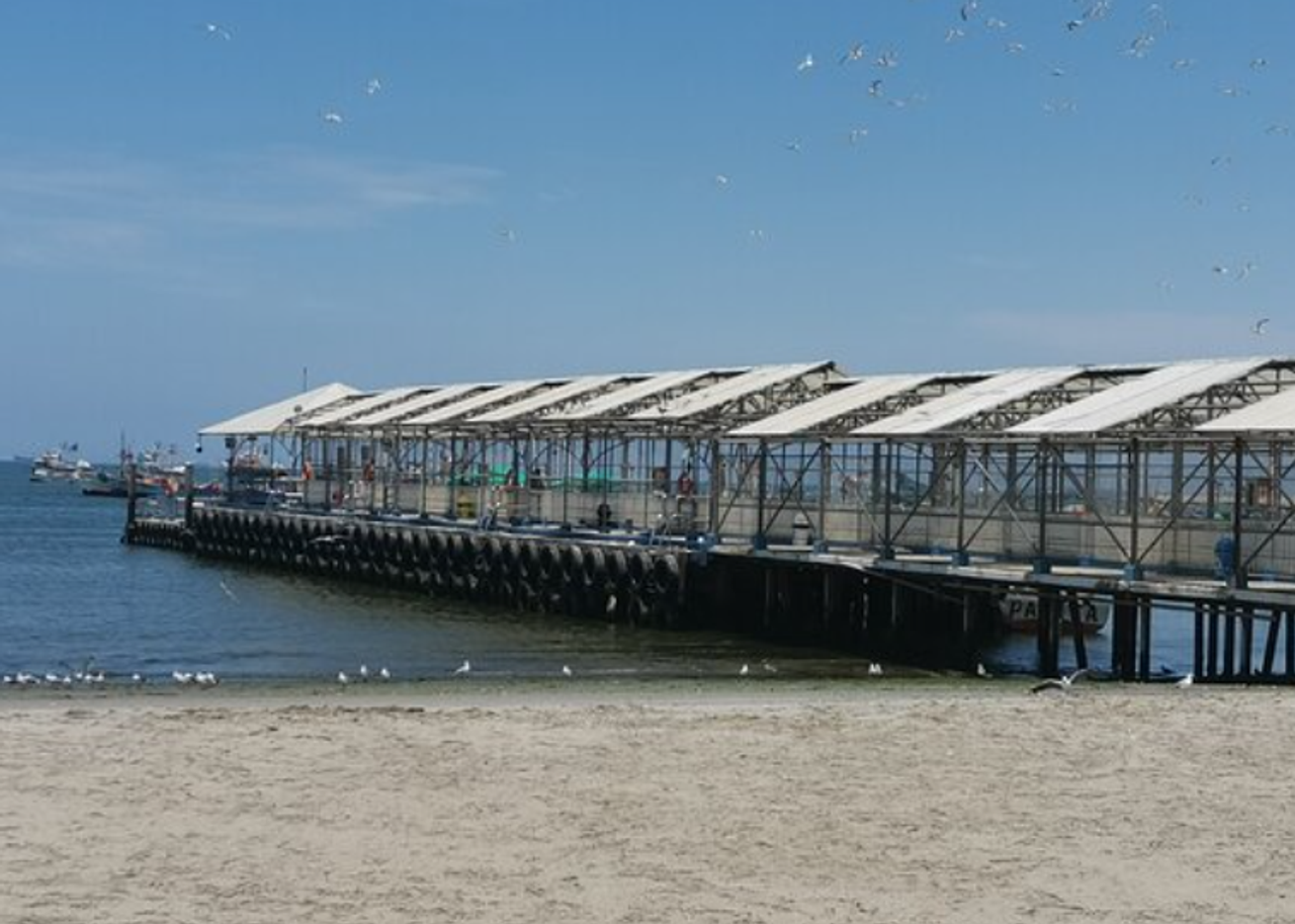 El muelle de El Chaco al amanecer